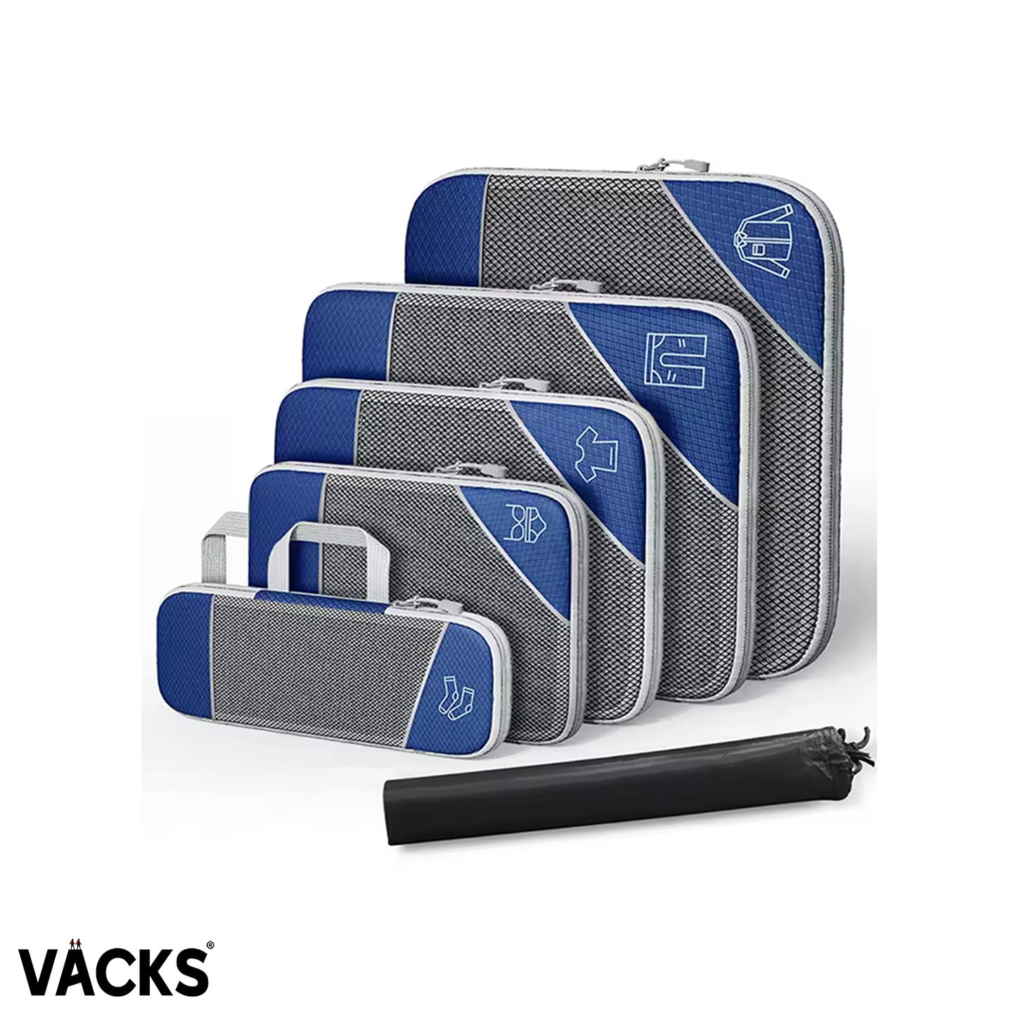 VACKS 스마트 지퍼 압축 파우치