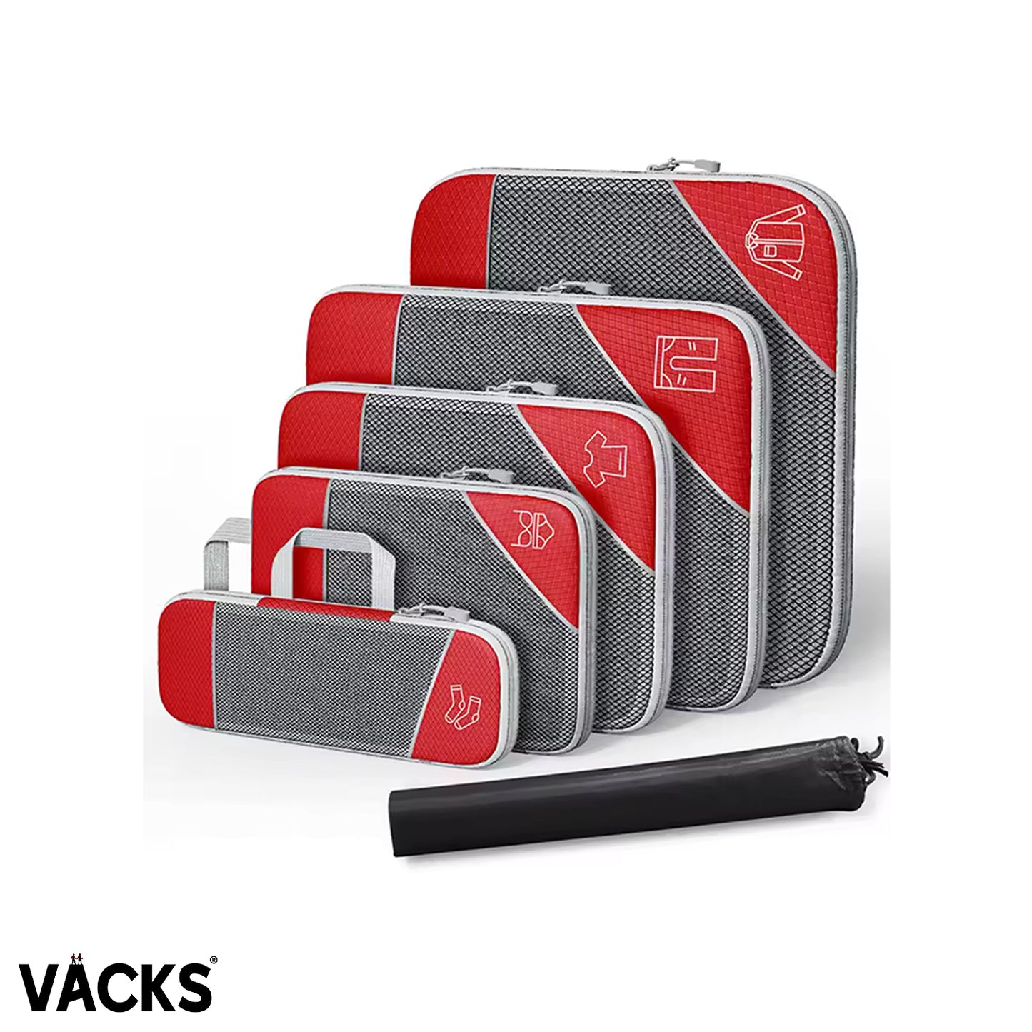 VACKS 스마트 지퍼 압축 파우치